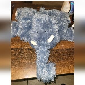 Jellycat Blue Truffles Elephant Pillow Plush Tusks Mammoth Pillow Retired